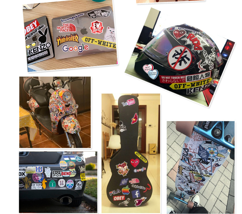 Samolepky Kachna 50ks - 50 odlišných samolepek