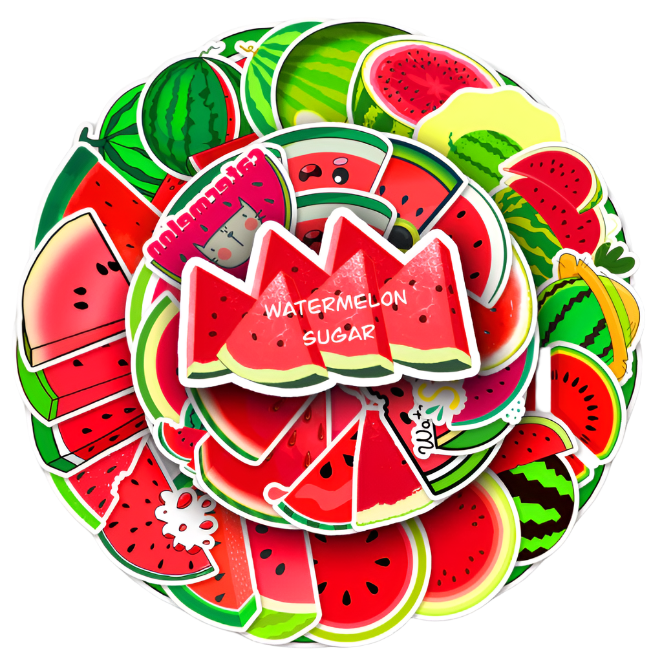 Stickers melon 50pcs - 50 different stickers