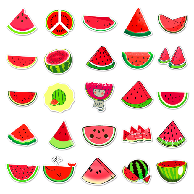 Stickers melon 50pcs - 50 different stickers