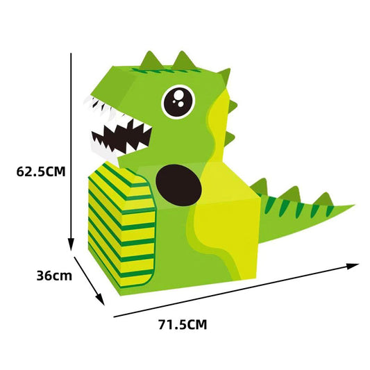 Kartonový dinosaurus  zelený 69x85x36cm - 6623A