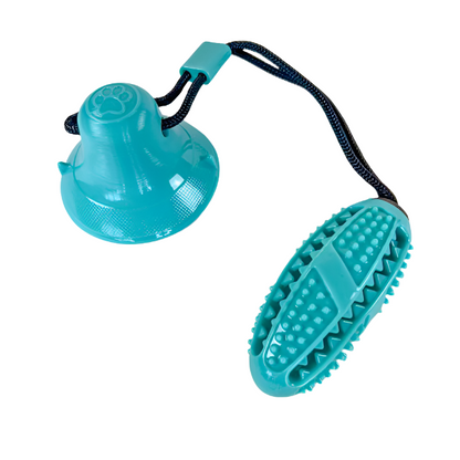 Toy for dogs for dogs with suction cup on straight areas