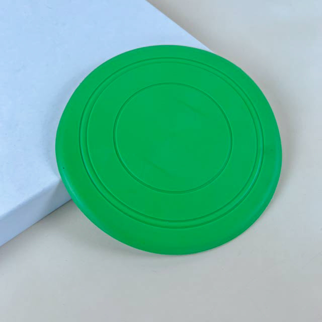 Rubber flying plate for dogs