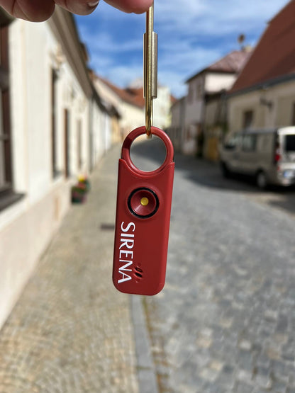 SIRENA Wine Red s mosaznou klíčenkou