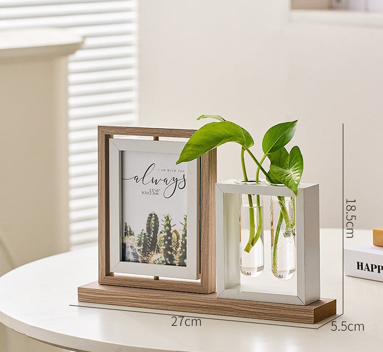 Rámeček na 2 fotky s nádobkou na rostliny 10.16 x 15.24 cm
