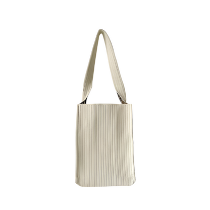 Pinstriped Pleasure Tote Béžová