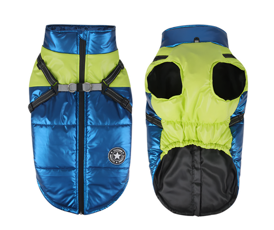 Chromový obleček pro pejsky, S-25cm,.M30cm,L-35cm,XL-40cm