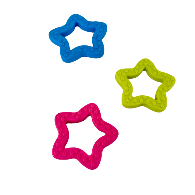 A rubber star for dogs