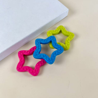 A rubber star for dogs