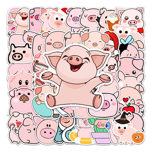 Stickers Pig 50pcs - 50 different stickers