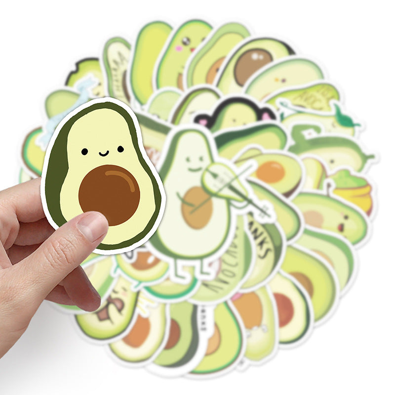 Avocado Stickers 50pcs - 50 different stickers