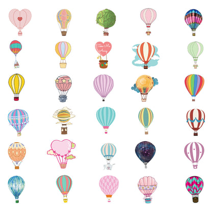 Samolepky Létajicí balón 50ks - 50 odlišných samolepek