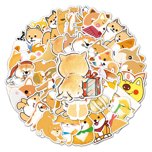 Shiba inu stickers 50pcs - 50 different stickers