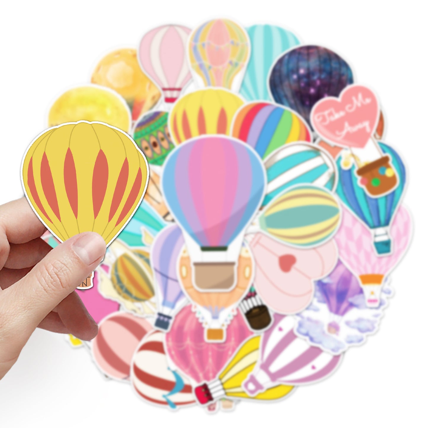 Flying Balloon Stickers 50pcs - 50 different stickers