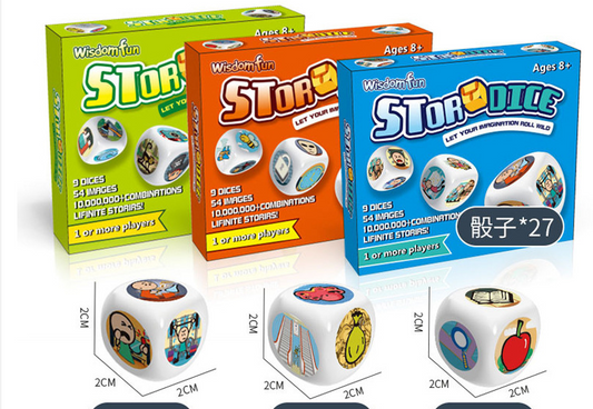 Story Dice - story cubes - 3 kinds