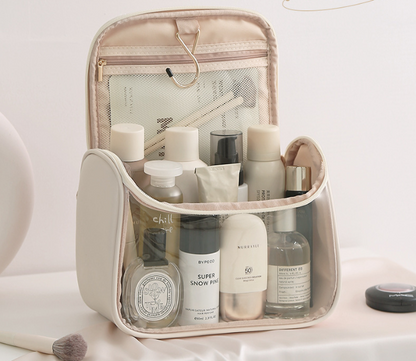 Travel organizer for cosmetics