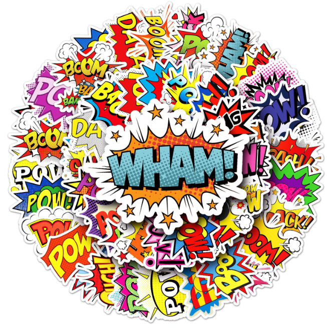 Stickers boom 50pcs - 50 different stickers