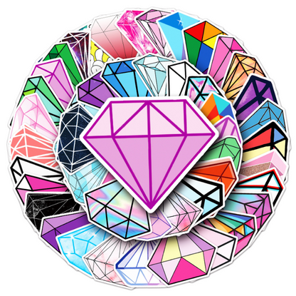 Diamant 50pcs - 50 different stickers